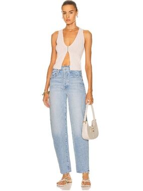 MOTHER Superior The Curbside Skimp in I Confess Lightwash Jeans 31